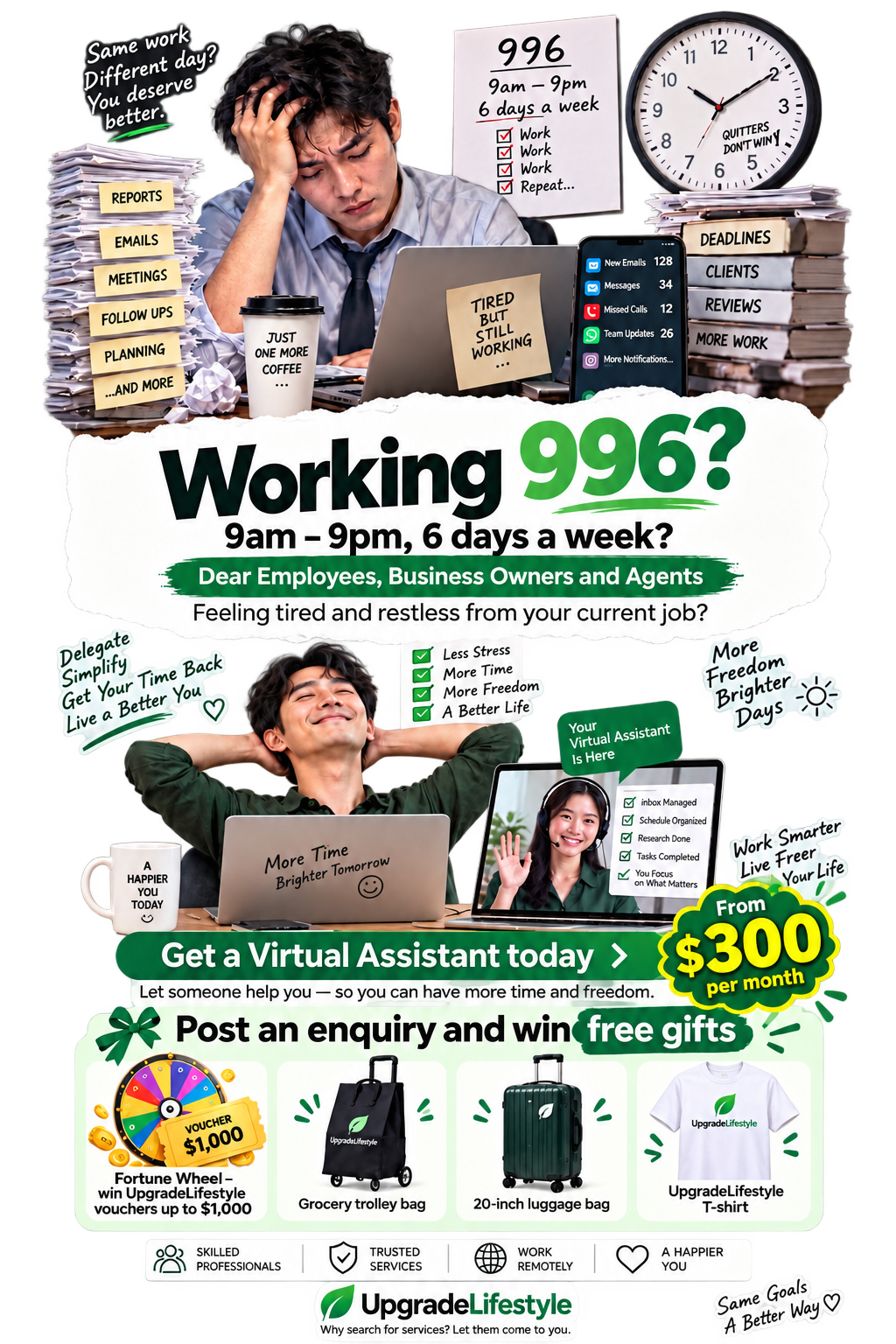 Virtual assistant for Employees, Businesses & Agents